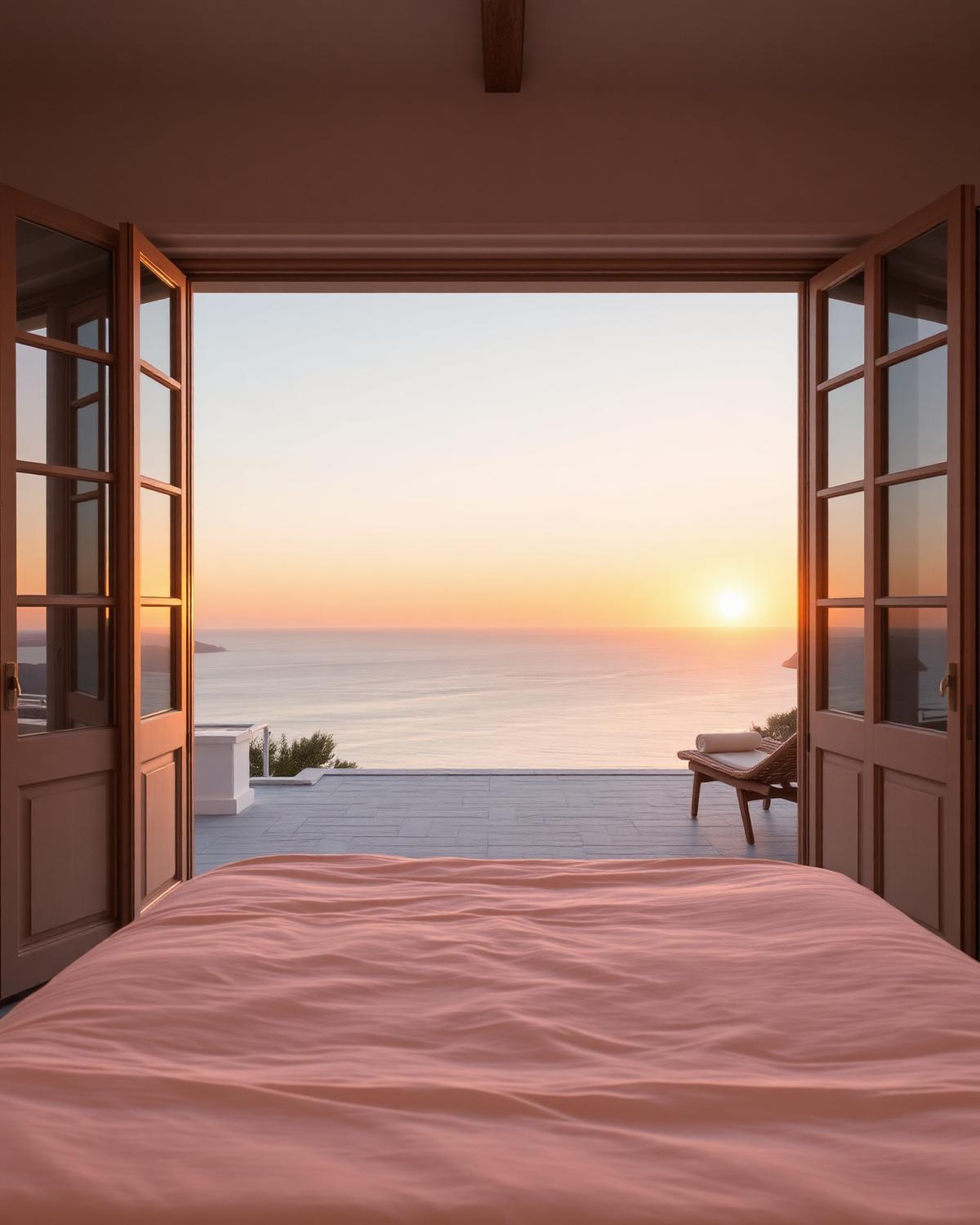 Puertas abiertas, sin cortinas